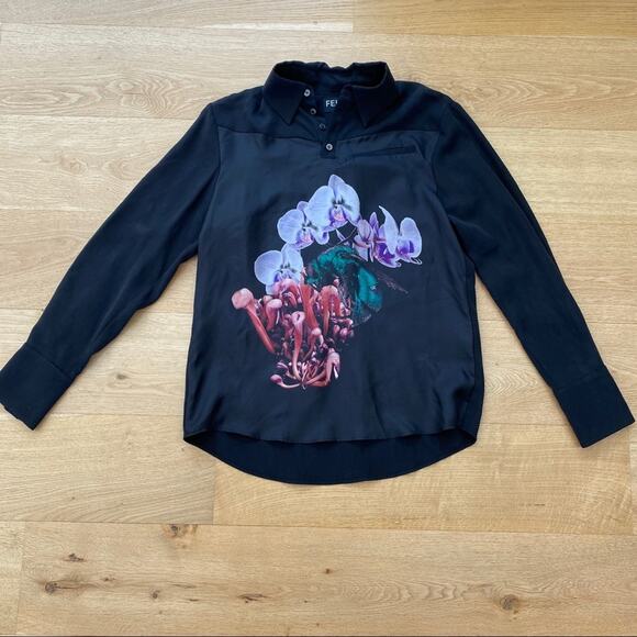 Feign NYC S/S20 Where’s the Honey 100% Silk Shirt - Picture 1 of 9